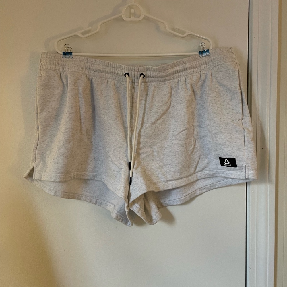 Light Gray Reebok Women’s Athletic Sweat Shorts